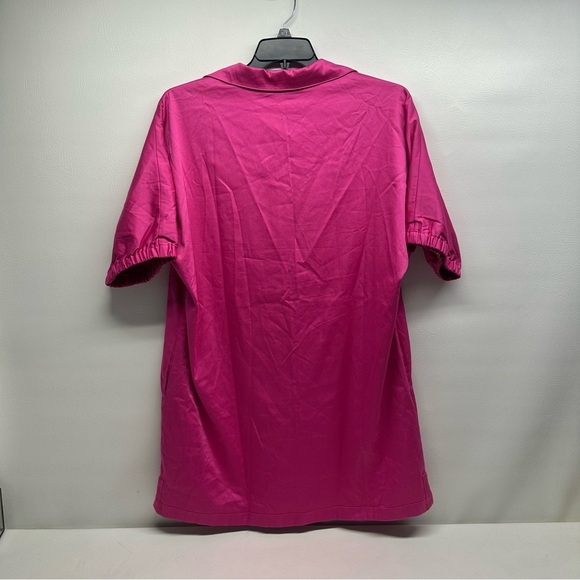 EMILY McCarthy poppy dress in fuchsia fedora cotton poplin size L - Picture 3 of 10